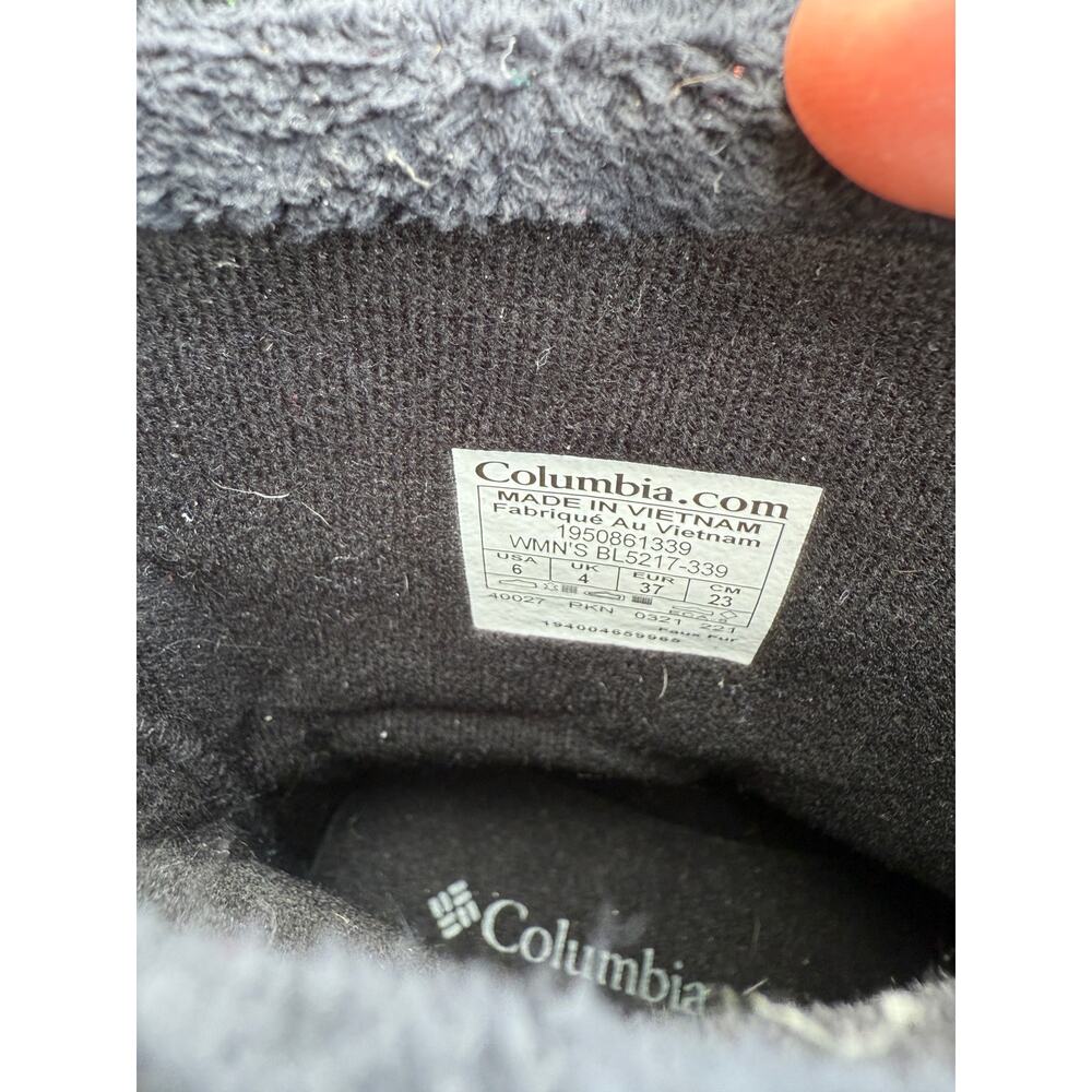 ❄️ Columbia Women’s Gray Suede Quilted Winter Boots Size 6 Fleece Lined - Picture 6 of 6